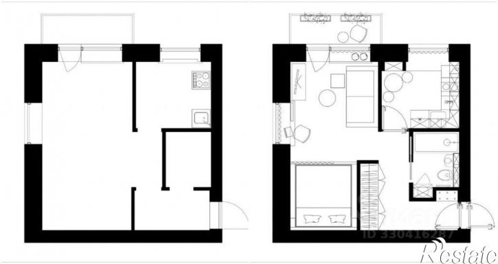 1-комн квартира ул Парковая, 20,  д. 20
