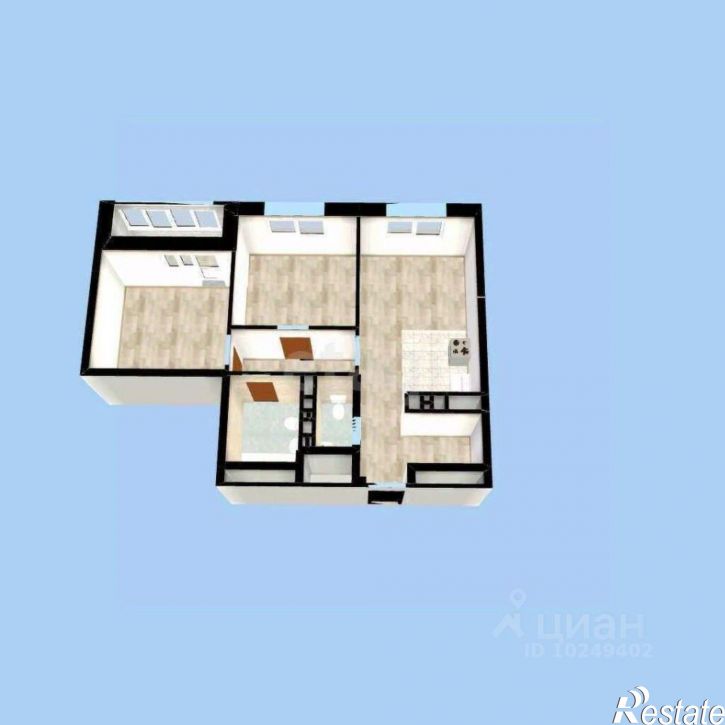 2-комн квартира улица Менделеева, 132/1,  д. 132/1