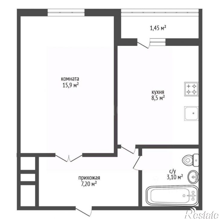 1-комн квартира улица Пархоменко, 133/2,  д. 133/2