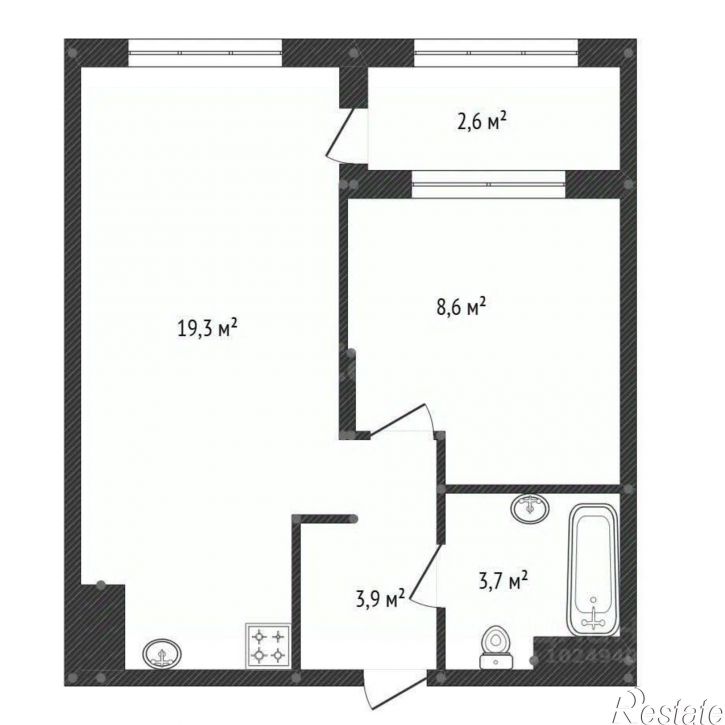 2-комн квартира улица Энтузиастов, 7,  д. 7