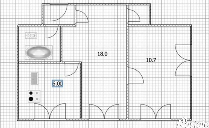 2-комн квартира ул Блюхера, 30,  д. 30