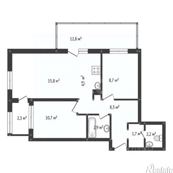 3-комн квартира ул Энтузиастов, 7,  д. 7