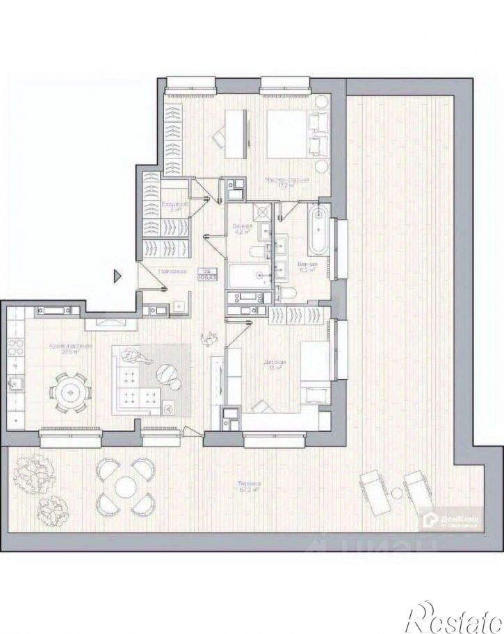 3-комн квартира ул Энтузиастов, 7,  д. 7