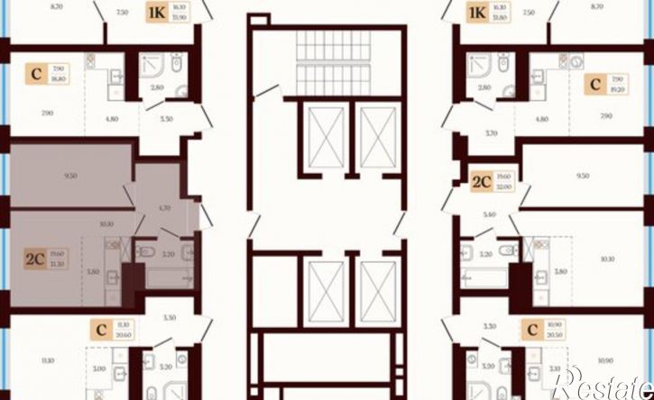2-комн квартира в новом доме ул Сун-Ят-Сена, 22 1,  д. 22 1,  к. 1