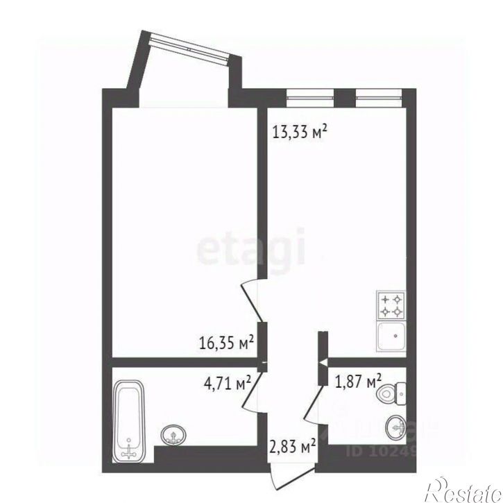 2-комн квартира ул 50-летия Октября, 15 1,  д. 15 1,  к. 1