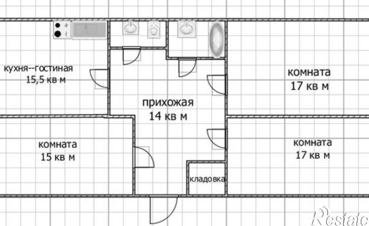 3-комн квартира улица Минигали Губайдуллина, 10,  д. 10