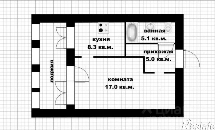 1-комн квартира улица Менделеева, 197,  д. 197
