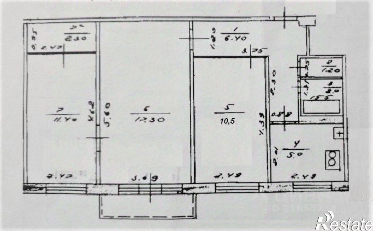 3-комн квартира пр-кт Октября, 43/3,  д. 43/3
