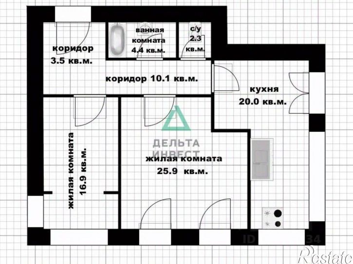 2-комн квартира ул Авроры, 5/10,  д. 5/10