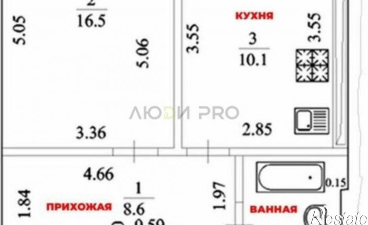 1-комн квартира ул Набережная р. Уфы, 39 3,  д. 39 3,  к. 3