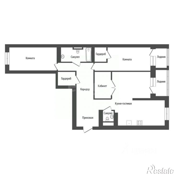 3-комн квартира ул Гоголя, 29,  д. 29