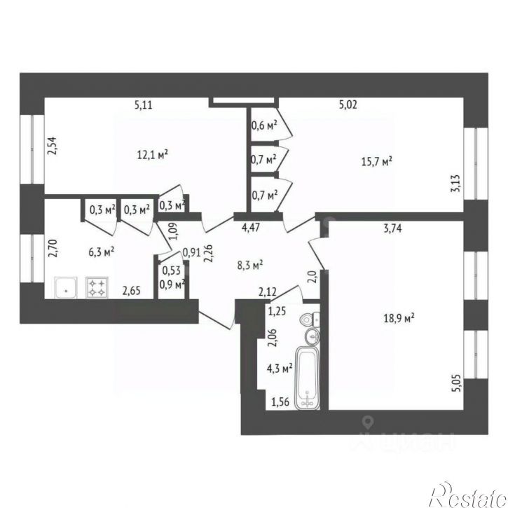 3-комн квартира ул Гоголя, 56/33,  д. 56/33