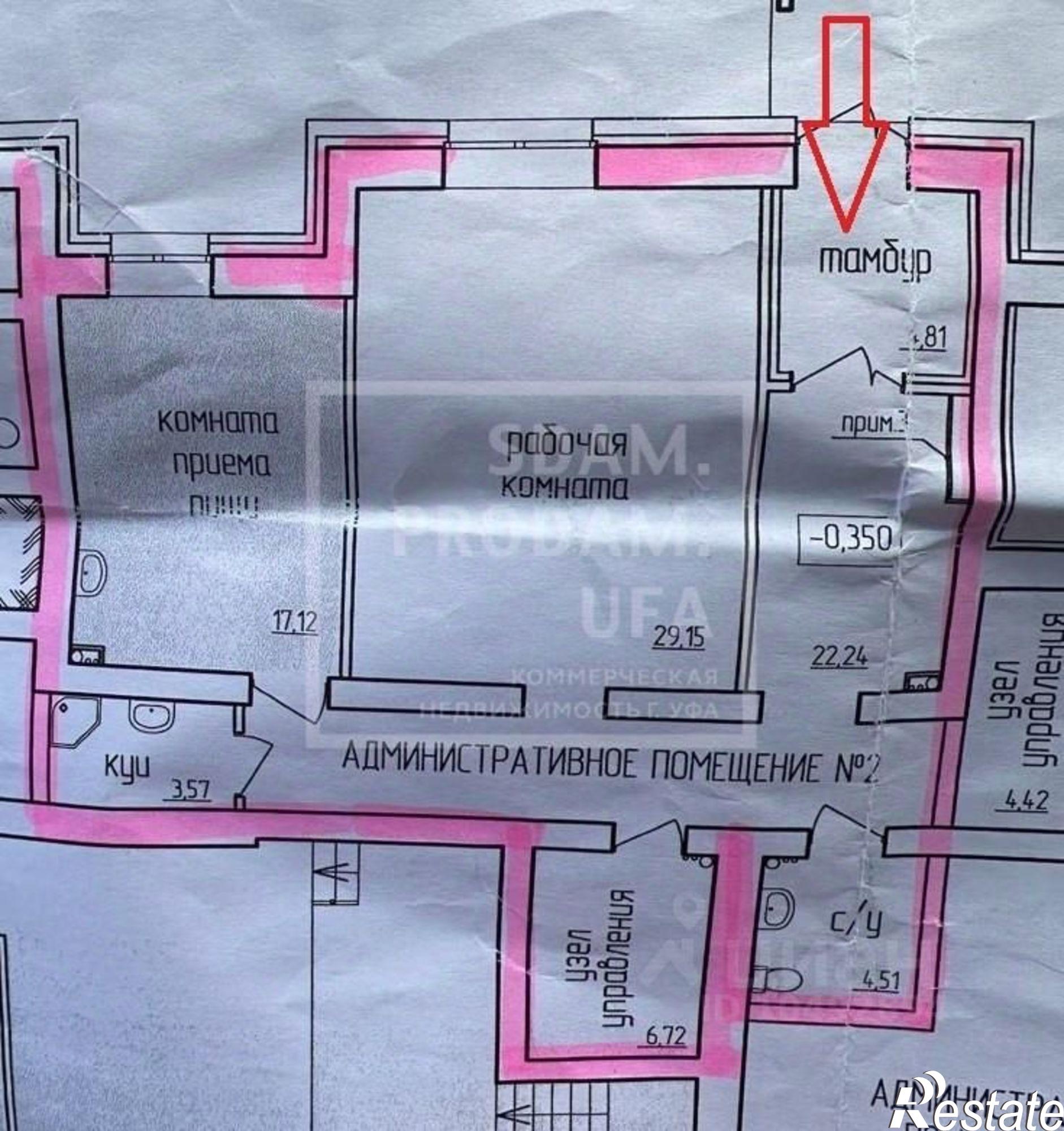 Купить офис, помещение под офис за 18 600 000 рублей на улица Энтузиастов, 13
