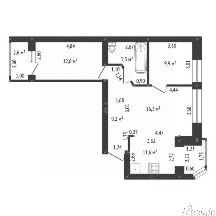 3-комн квартира Дуванский б-р, 24/1,  д. 24/1