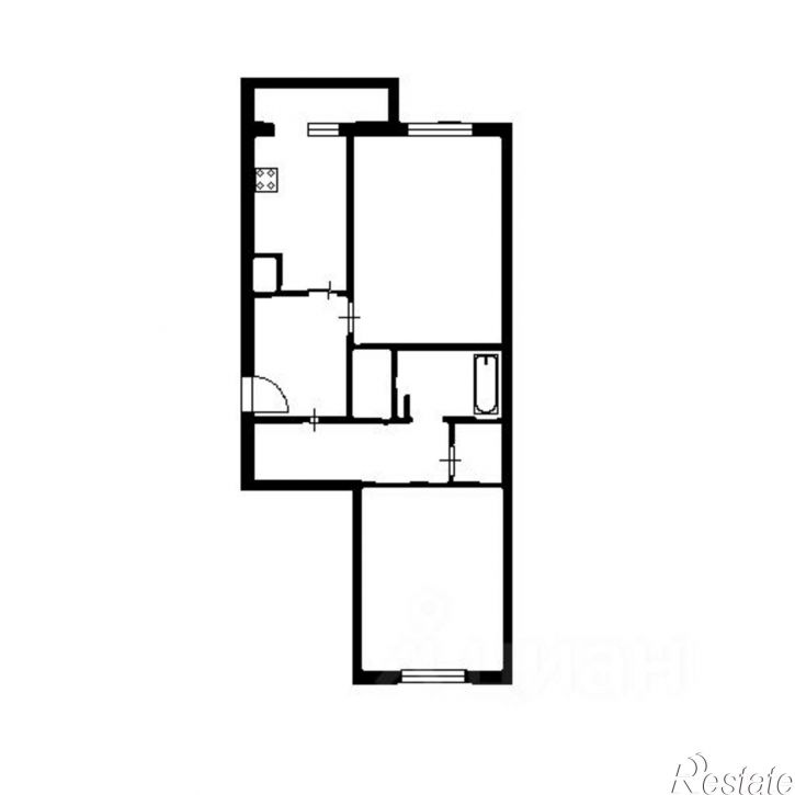 2-комн квартира ул Бакалинская, 25,  д. 25