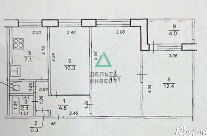 3-комн квартира улица Менделеева, 177/2,  д. 177/2