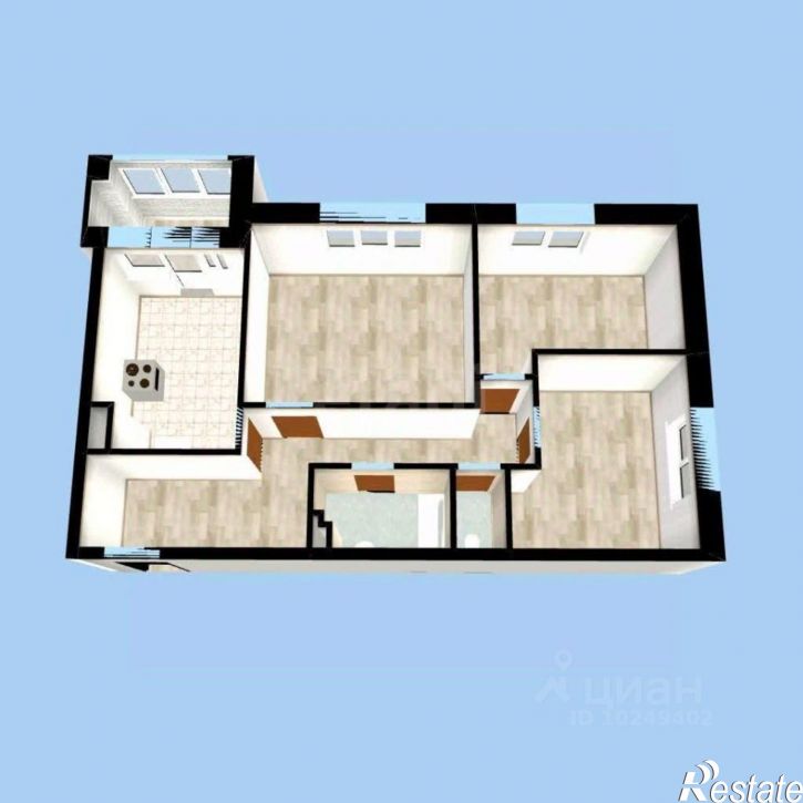 3-комн квартира улица Аксакова, 81/1,  д. 81/1