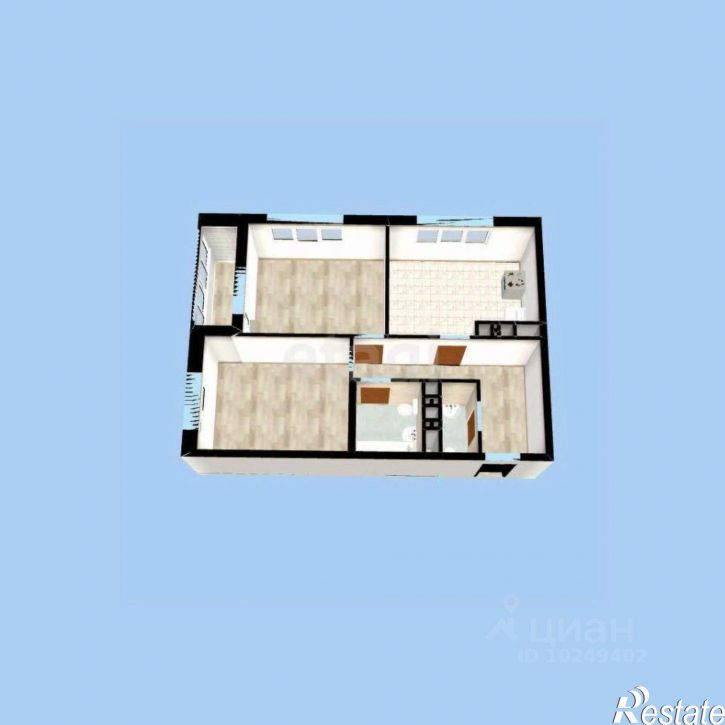 2-комн квартира улица Менделеева, 132/1,  д. 132/1