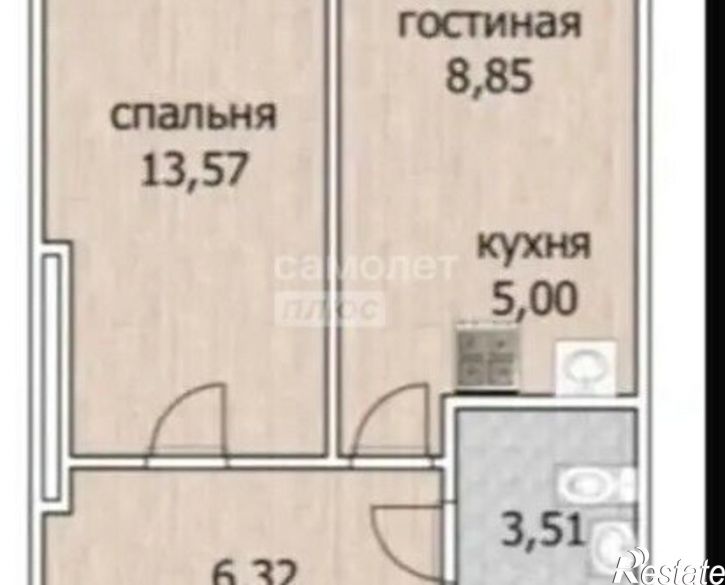 2-комн квартира улица Лётчиков, 2/10,  д. 2/10