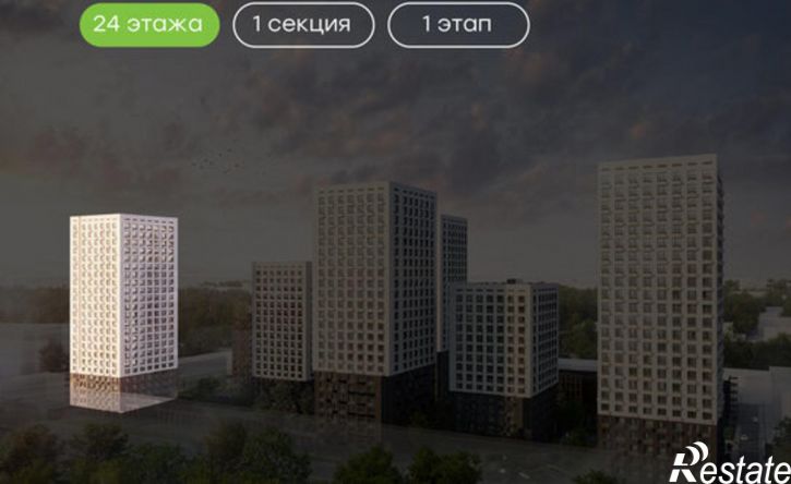2-комн квартира в новом доме улица 50 лет СССР, 41 к1,  д. 41 к1
