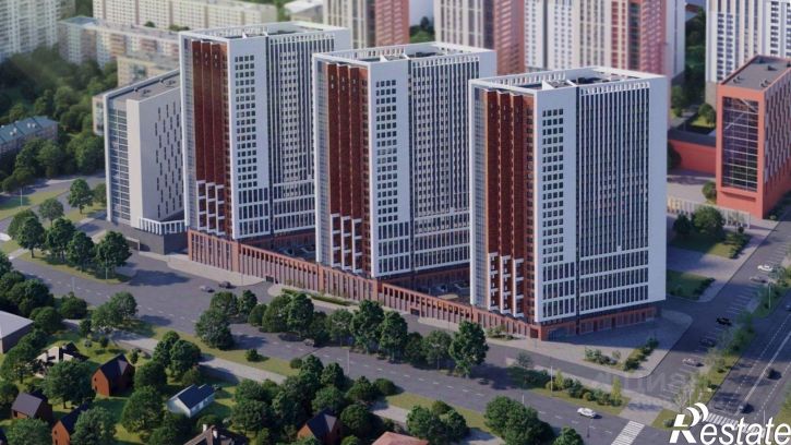 3-комн квартира в новом доме улица Султанова, 28,  д. 28