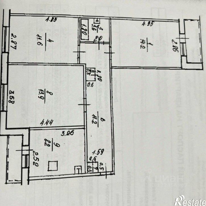3-комн квартира улица Адмирала Ушакова, 86/1,  д. 86/1
