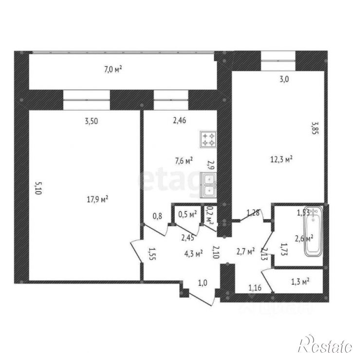 2-комн квартира улица Левитана, 22,  д. 22