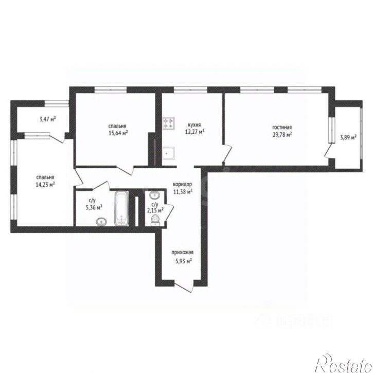3-комн квартира Айская улица, 39,  д. 39