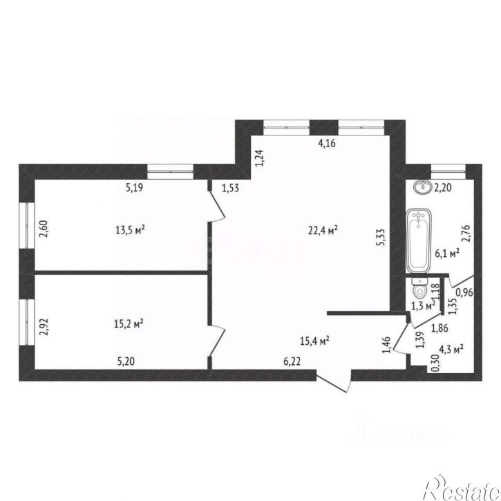 3-комн квартира улица Чернышевского, 28,  д. 28