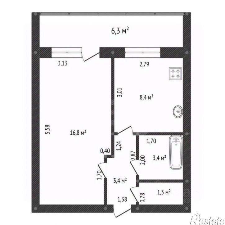 1-комн квартира Дыуан бульвары, 29,  д. 29