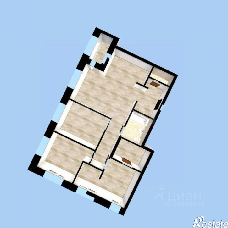 4-комн квартира ул Энтузиастов, 7,  д. 7