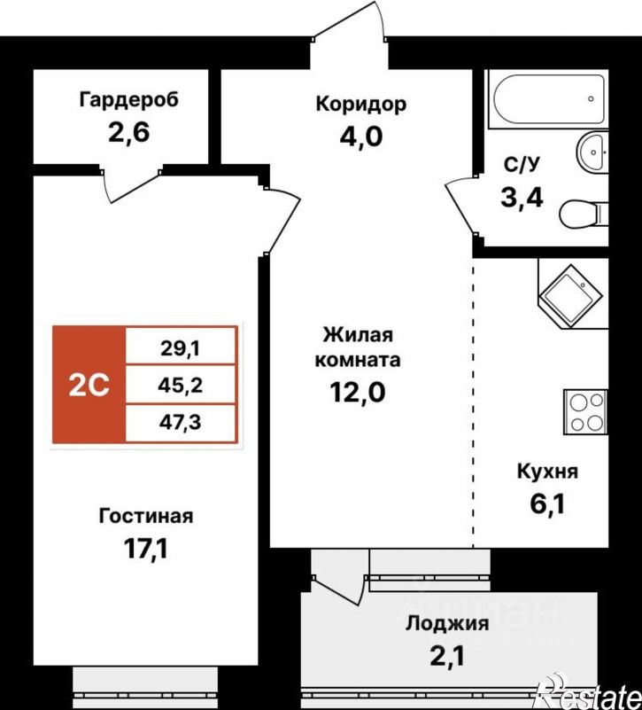 2-комн квартира в новом доме ул Академика Сулейманова, 12,  д. 12