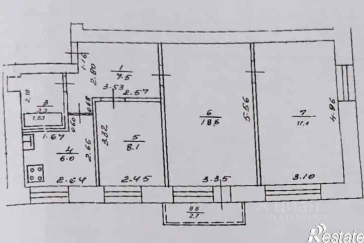 3-комн квартира ул Кольцевая, 10,  д. 10