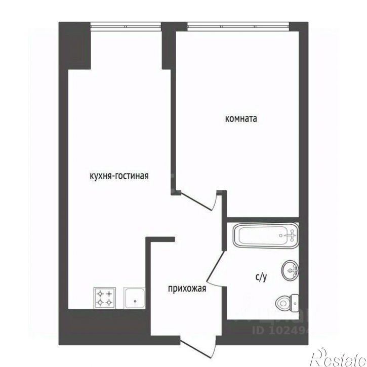 1-комн квартира ул Энтузиастов, 15,  д. 15