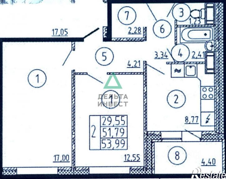 2-комн квартира улица Мечтателей, 11,  д. 11