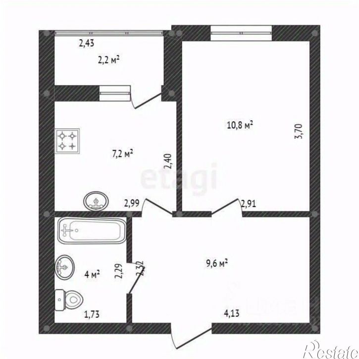1-комн квартира ул Гази Загитова, 11/1,  д. 11/1