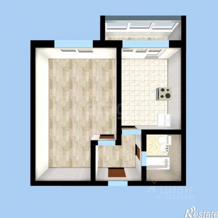 1-комн квартира ул Энтузиастов, 16,  д. 16