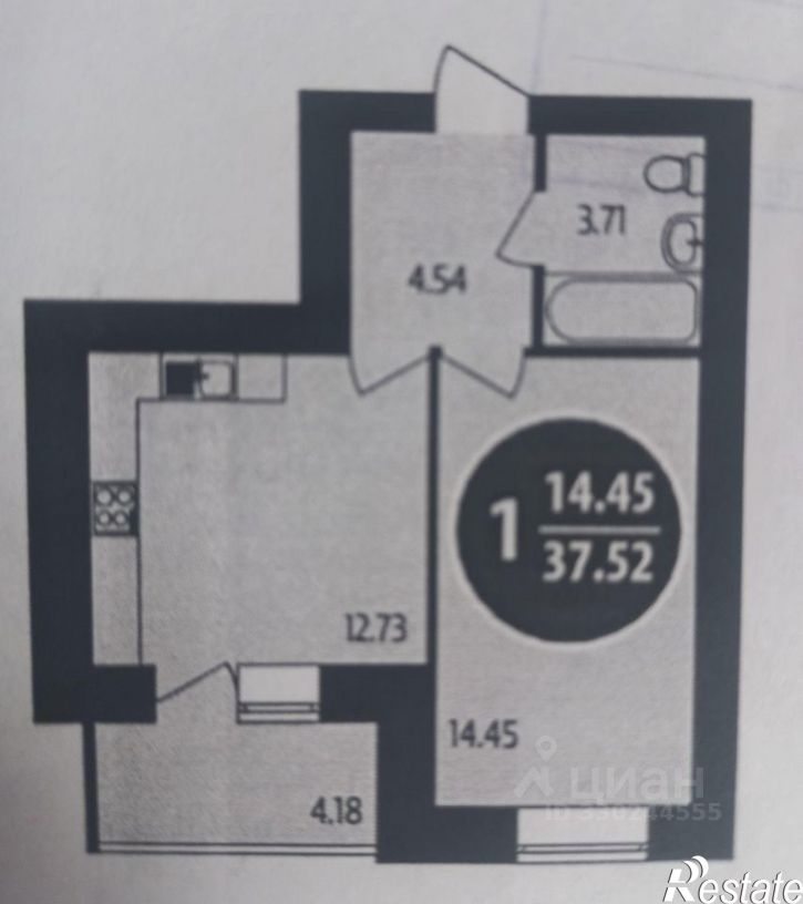 1-комн квартира ул Магистральная, 32а,  д. 32а