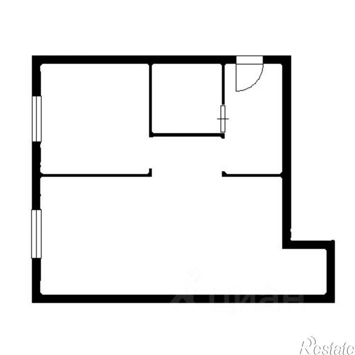 1-комн квартира улица Комарова, 36Б,  д. 36Б