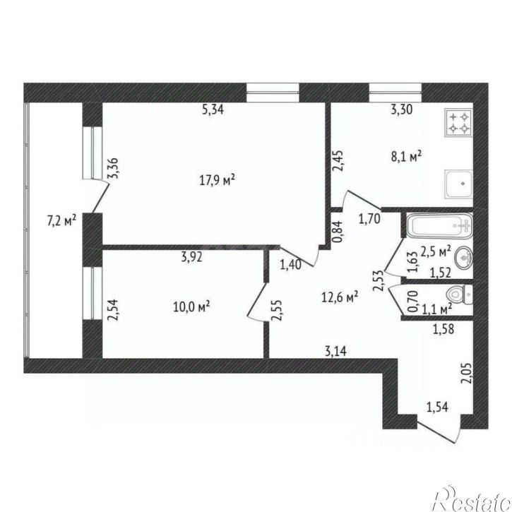2-комн квартира улица Орджоникидзе, 18,  д. 18