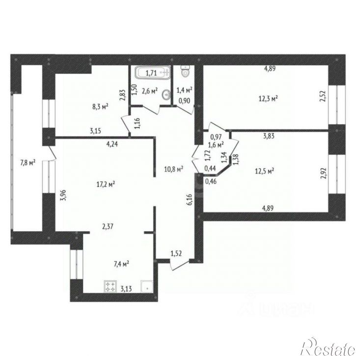 4-комн квартира ул Ахметова, 318/1,  д. 318/1