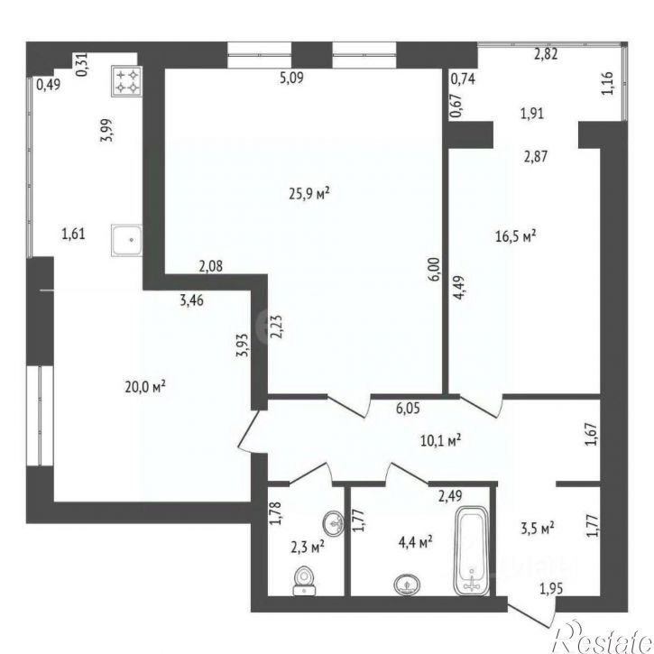 3-комн квартира ул Авроры, 5/10,  д. 5/10