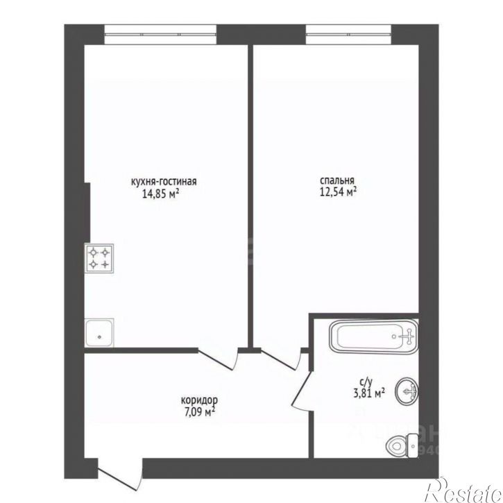 2-комн квартира улица Менделеева, 128,  д. 128
