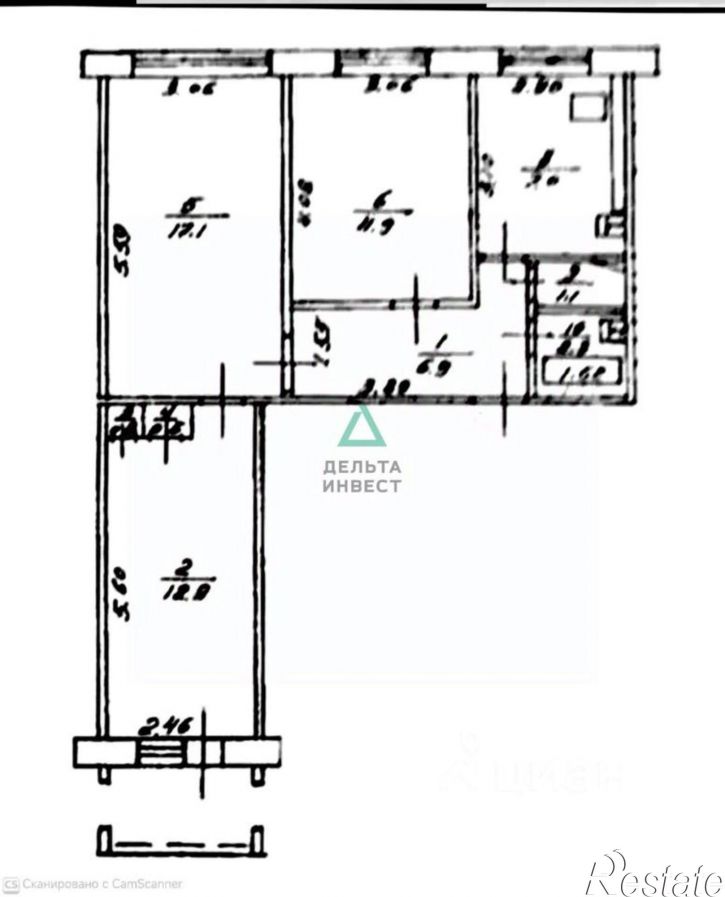 3-комн квартира улица Авроры, 25/1,  д. 25/1