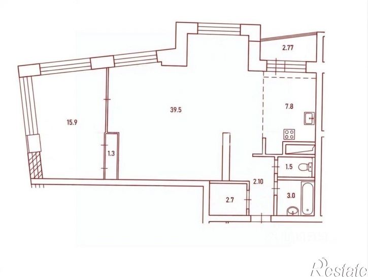 2-комн квартира Дагестанская улица, 12,  д. 12