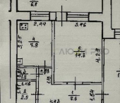 2-комн, 51кв м, этаж 4/5 Элеваторная улица, 7
