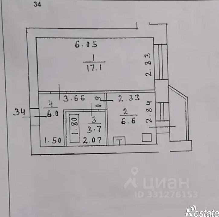 1-комн квартира ул Уфимское шоссе, 18/3,  д. 18/3