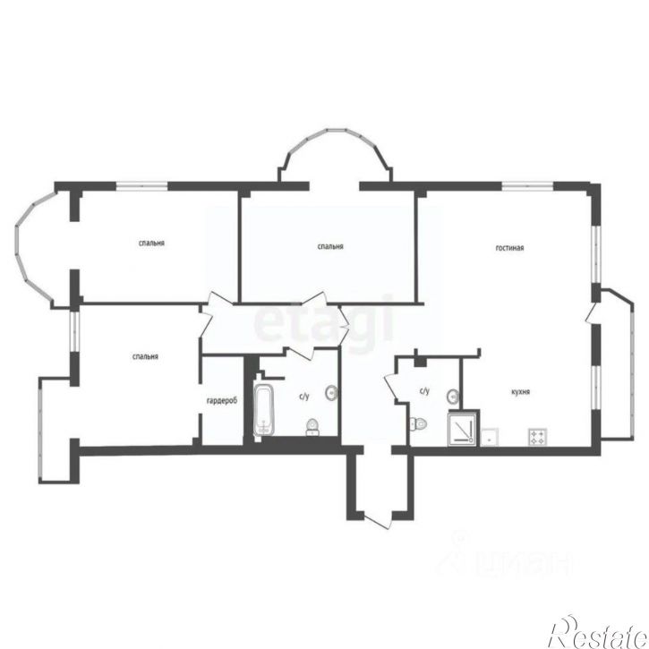 4-комн квартира улица Пушкина, 45/1,  д. 45/1