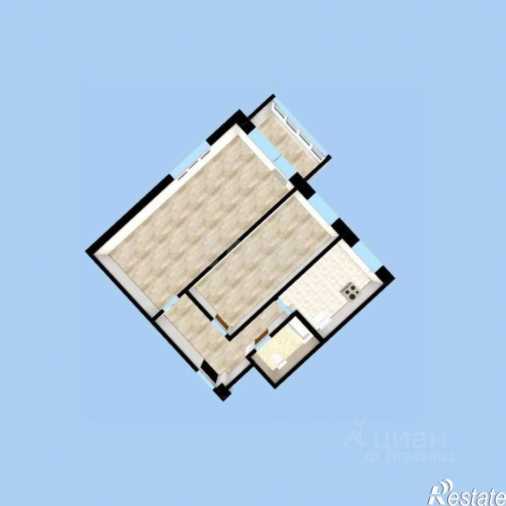 2-комн квартира ул Черниковская, 85 1,  д. 85 1,  к. 1
