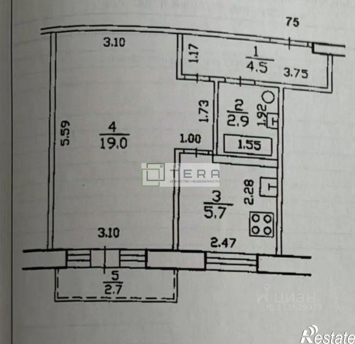 1-комн квартира ул Айская, 81/1,  д. 81/1